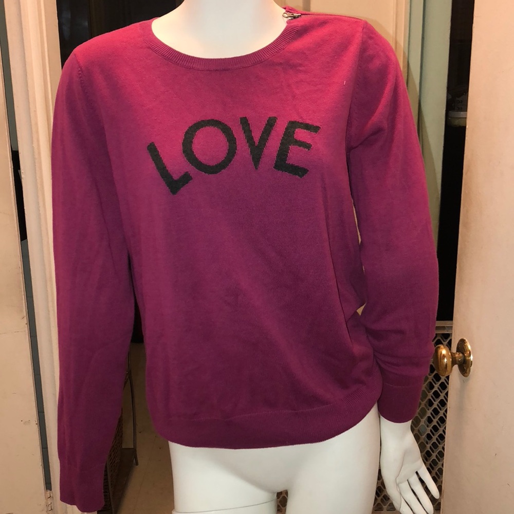 Halogen Sweater with Zipper. Sz L. Great Color